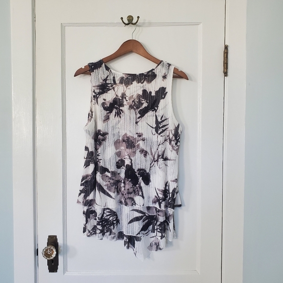 Papa Vancouver Sleeveless Top – Size XL – White/Black/Grey - Picture 2 of 4